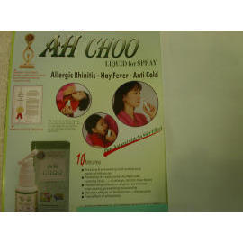 Natural Herbal Remedy - AH CHOO: Spray form for Allergic Rhinitis, Hay Fever and (Естественное Травяное Средство - АХ CHOO: форма Брызгов для Аллергического Rhinitis, Сенной лихорадки и)